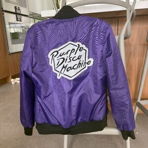 Purple Disco Machine Bomber Jacket